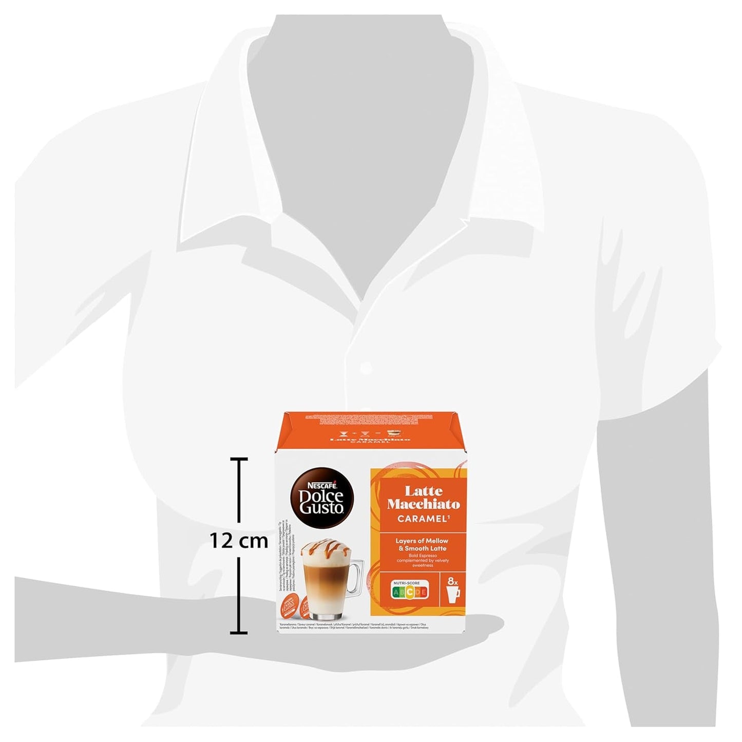 NESCAFÉ DOLCE GUSTO Latte Macchiato Caramel Kaffeekapseln 6er Pack (6 x 16 kapslí)