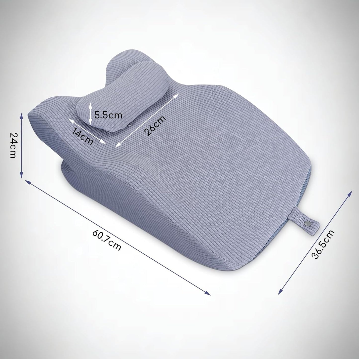 Polštář na čtení na postel a pohovku, Péřový polštář, Polštář z paměťové pěny, Polštář na spaní, Ergonomický polštář na záda pro čtení a sledování televize