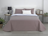 Estoralis | AVA | Oboustranná butiková přikrývka | Pro všechna roční období | Barva - Bílá/Taupe | Pro postel 140/150/160 cm. postel. (250 X 270 Cm. Ancho X Alto) | Prošívaná přikrývka Přikrývky a přikrývky Naty Shop Výchozí název