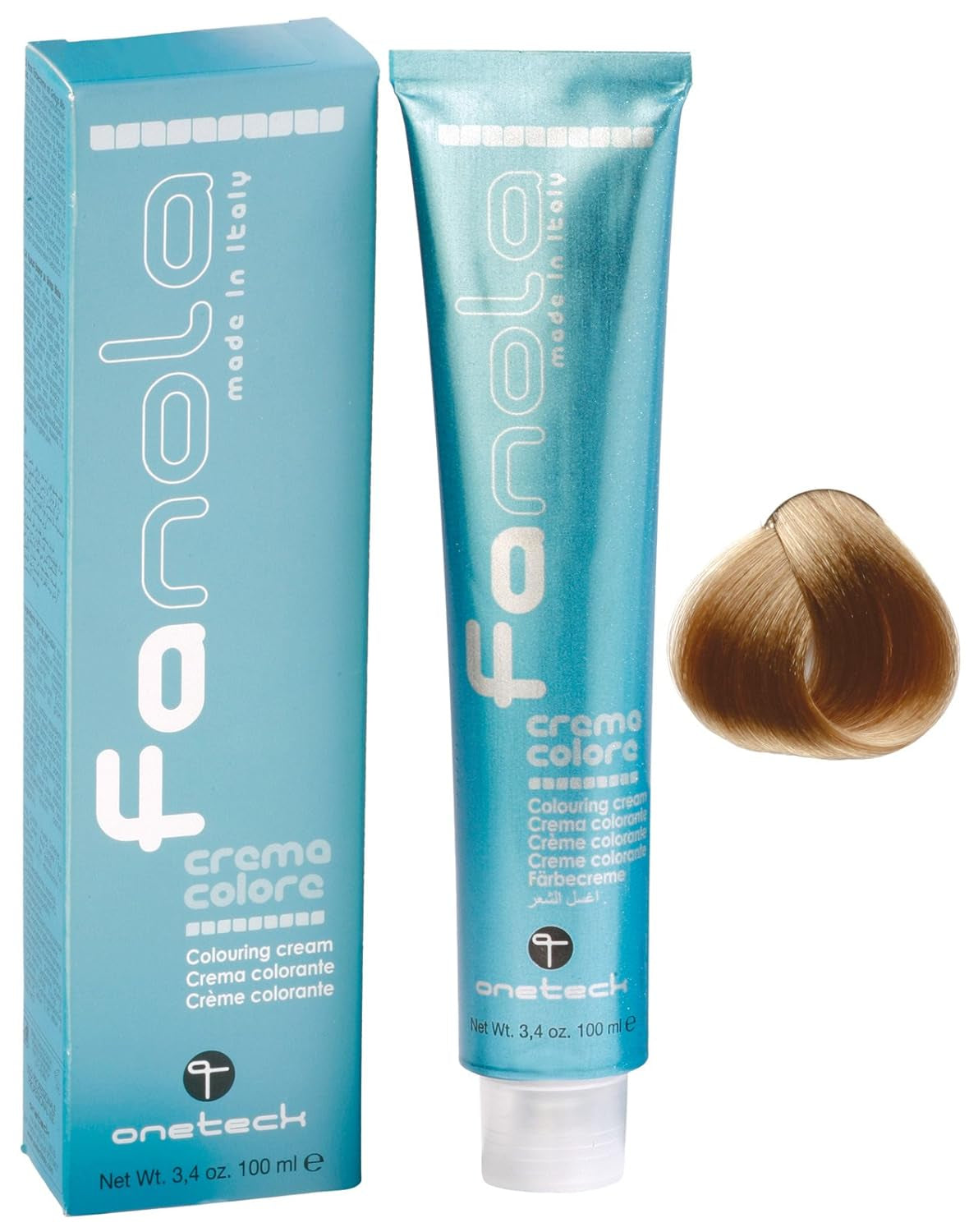 Fanola crema colore Barvicí krém 7,0 Blond, 100 ml Barva na vlasy Naty Shop 9,00 Intenzivní velmi světlá blond
