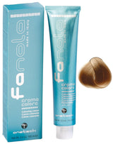 Fanola crema colore Barvicí krém 7,0 Blond, 100 ml Barva na vlasy Naty Shop 9,00 Intenzivní velmi světlá blond