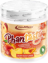 Ironmaxx Phantasty - Creamy Peach 250G Dávka | Vegan Geschmackspulver Mit Echten Frucht- Oder Nussstückchen | Perfekter Zuckerersatz sladidla Naty Shop 250 G (1Er Pack) Creamy Peach