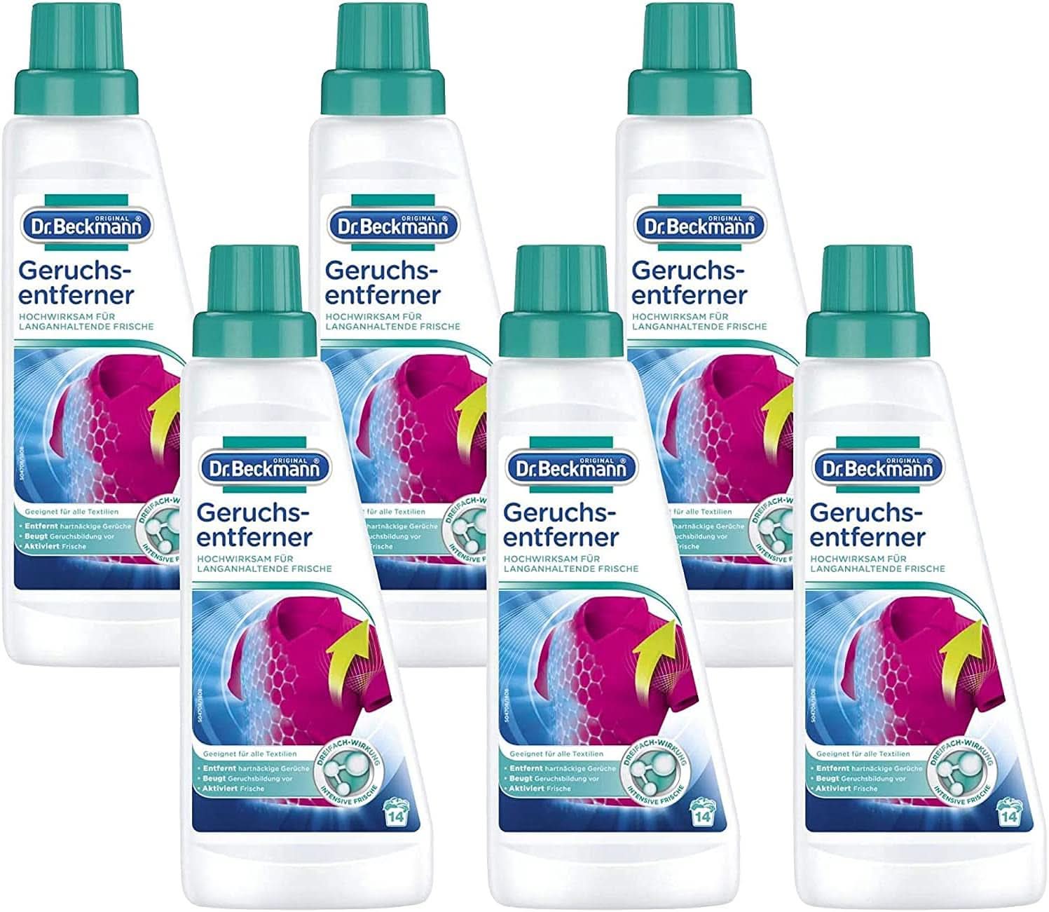 Dr Beckmann Odstraňovač zápachu, odstraňuje odolné pachy z koberců s hlubokým vlasem, 500 ml Naty Shop 3 litry 6 x 500 ml