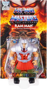 Akční figurka Masters of the Universe Origins Ram Man z kolekce Cartoon, přibl. 14 cm vysoká postava MOTU Ram Figure TV z 80. let 20. století Detailní design a příslušenství JBM77 Akční figurky Naty Shop