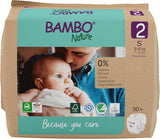 Dětské plenky Bambo Nature, velikost 1 (2-4 kg), 132 Count Moon Box | Prémiové plenky s vylepšenou ochranou proti protečení | Maximální pohodlí a svoboda pro novorozence | Dermatologicky testované plenky