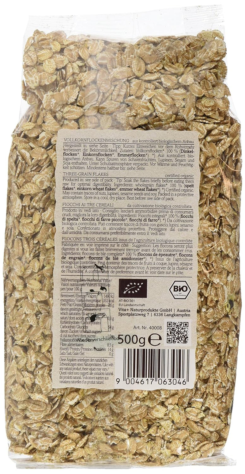 Verival Urkornflocken - Bio, 6 Err Pack (6 X 500 G) Cereálie Naty Shop