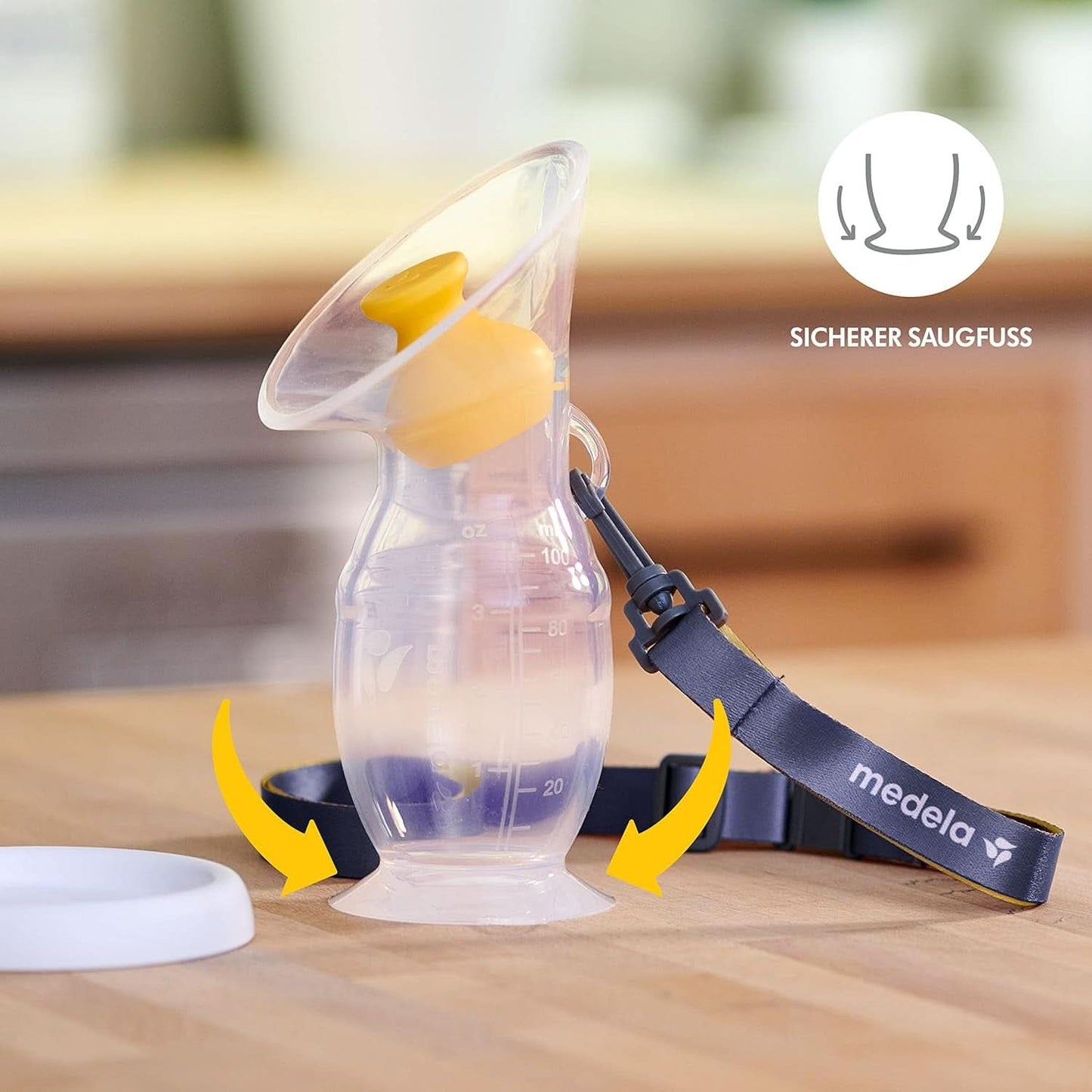 Medela Sběrač mateřského mléka ze silikonu Potraviny a doplňky pro kojení Bebe Naty Shop