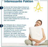 Ortopedický polštář ORTHOVERSE - polštář na podporu krku, polštář na spaní, polštář, polštář z paměťové pěny, polštář, polštář proti bolesti krku - výškově nastavitelný, potah z aloe vera, zdravotní pomůcka Naty Shop Cervical Ortopedic Pillows