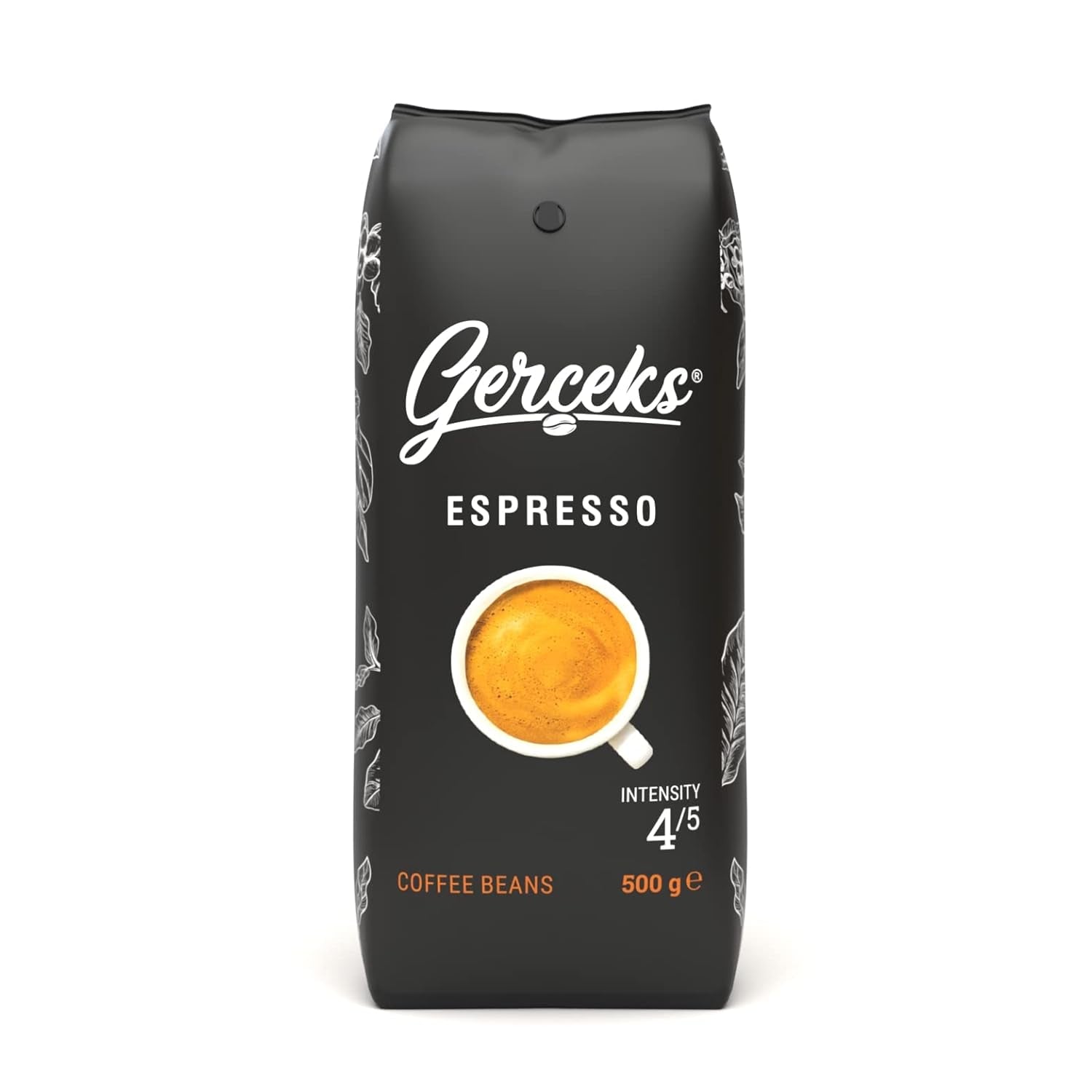 Espresso Kaffeebohnen silné 500 g, Barista Kaffee schokoladig und säurearm, Espressobohnen, Bohnenkaffee s Arabicou a Robustou, jemná Crema, ideální pro cappuccino