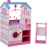 Olivia's Little World Teamson Kids dřevěné panenky, 45 cm, oboustranné, pro děti TD-11460W