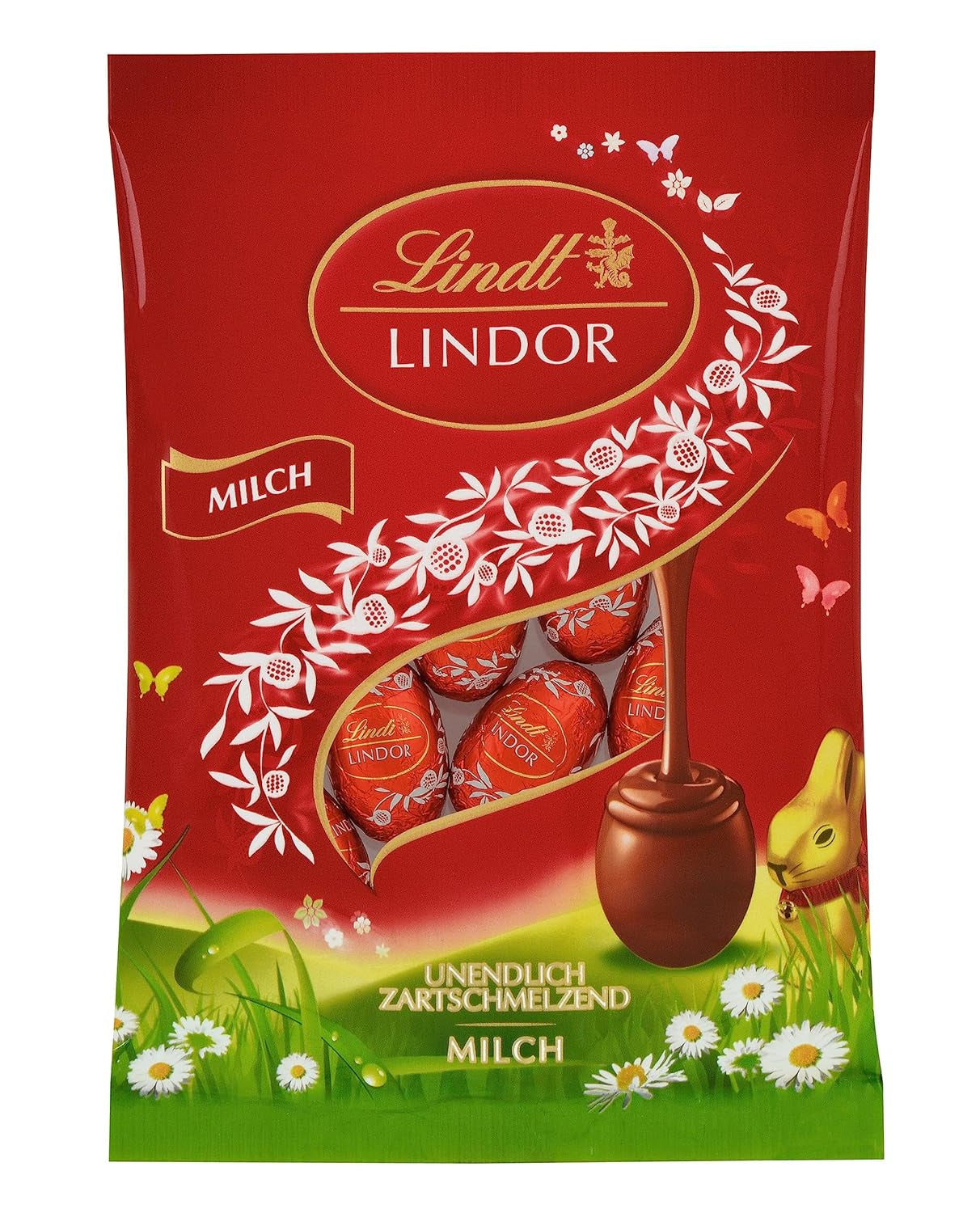 Lindt Lindor mini vejce, sáček, plnotučné mléko, 100g