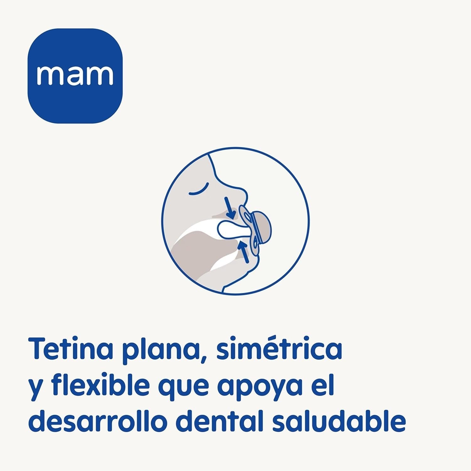 MAM dudlík z přírodního kaučuku, 2-6 měsíců, se symetrickým savičkou, plochý a pružný, se samosterilizační krabičkou, neutrální mat, 2 kusy