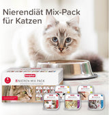 BEAPHAR – Renal Diet Mixed Package – Kompletní krmivo pro kočky s chronickým selháním ledvin – Pro podporu funkce ledvin – 6 x 100 g