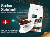 Z více než 175 let zkušeností: Schwiizer Schüümli švýcarská zrnková káva Schümli 1 kg – Lehké pražení pro jemnou kávu Schümli, dokonalá smetana, intenzita 2/5, acidita 1/5 – pro skutečný požitek z kávy