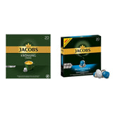 Jacobs Kaffeekapseln Krönung Crema, 10er Pack, 10 x 20 Getränke, 1040 g & Kaffeekapseln Lungo Decaffeinato-Intensität 6-200 Kapseln kompatibilní s Nespresso, 10er Pack, 10 x 20 Getränke