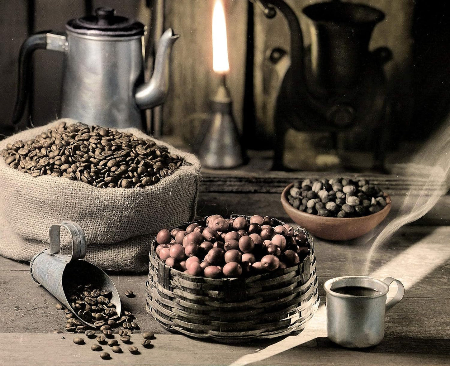 C&T "Ragnarök Coffee" nordischer Röst-Kaffee | 1000g Bohne husa | als Espresso & Cafe Crema bar | kräftig + würzig + aromatický | 100% přírodní s kofeinem