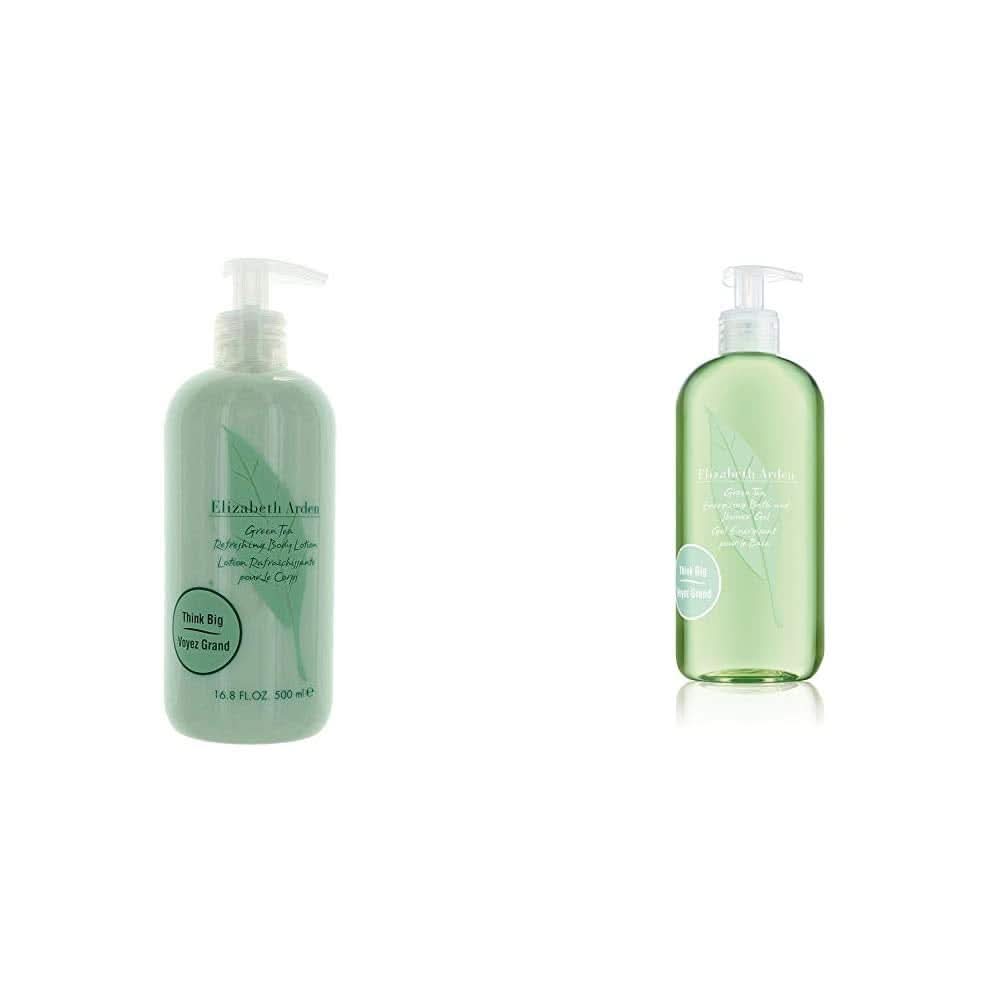 Elizabeth Arden - osvěžující tělové mléko s vůní extraktu ze zeleného čaje, 500 ml Sprcha a koupel Naty Shop Set Body Lotion + sprchový gel