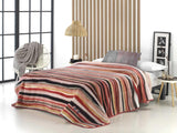 Potištěná deka, velký objem, 100% polyester, 450 G/M², měkká, na podzim/zimu, design Harmony N10, 170 X 240 Cm, na postele 90/105 cm, šedá Naty Shop Přikrývky a přikrývky Růžová 260X240Cm/180Cm Postel - 180Cm