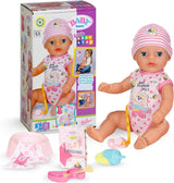 BABY Born Lena (Girl) - panenka 36 cm - 7 funkcí, včetně příslušenství a matrace - Funguje zcela bez baterií - Vhodné pro malé děti od 1 roku