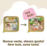 Mister Nassfutter für ausgewachsene Katzen, Turecko, Line Pastete und Fleisch in Stücken, celkem 3,2 kg (32 Becher x 100 g)