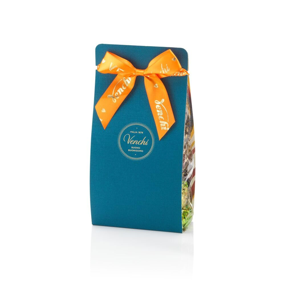 Venchi – Murrine Collection – Dárková kazeta s různými pralinkami Chocoviar a čokoládovými tabletami, 403 g – S lískovými oříšky CHZO Piemont – Tip na dárek – Bez lepku