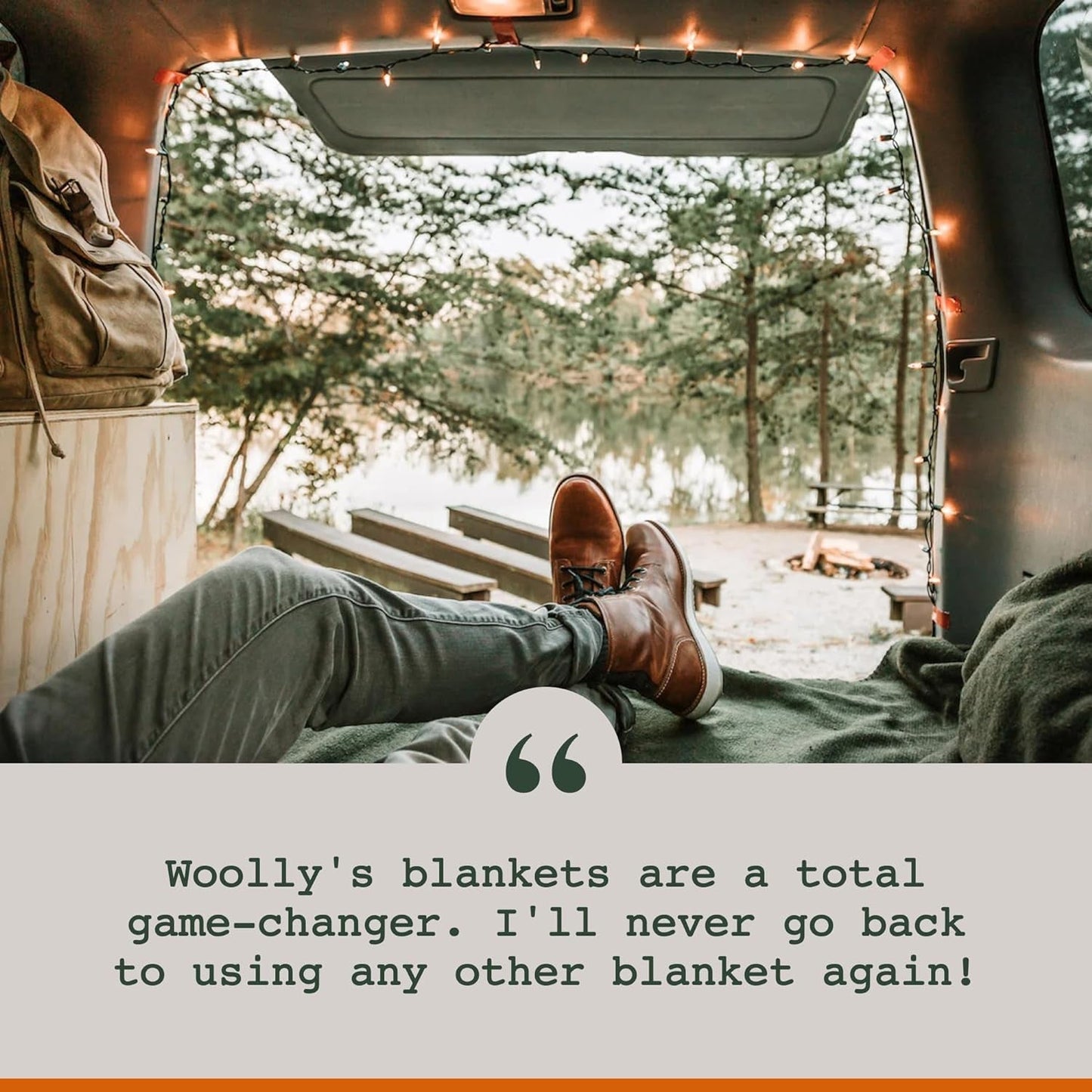 Kempingová deka Woolly Mammoth Woolen Co., extra velká, merino vlna, Perfektní outdoorové vybavení pro bushcraft, kempování, trekking, turistiku, přežití nebo chatovou deku. Hnědá, 168 X 228 Postele a přikrývky Woolly Mammoth Woolen Company