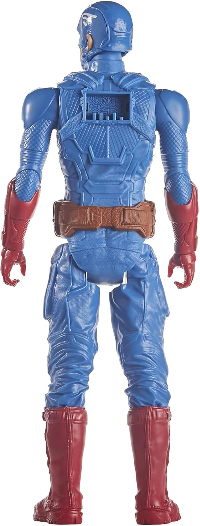 Marvel Avengers Titan Hero Series Blast Gear Kapitán Amerika Akční figurka 30 cm velká hračka pro 4 a více let Modré akční figurky Naty Shop