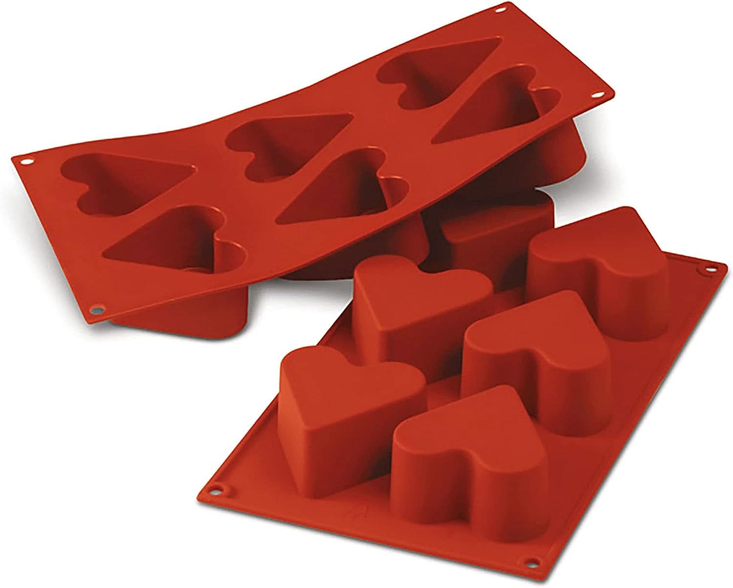 Silikomart 20.036.00.0060 SF 036, Kitchen Heart Naty Shop S (60 x hloubka 35 mm, Objem: 8 x 90 ml) 8 x Hearts