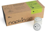 Go NPKGO00612 čisticí ubrousky na kapsle se zeleným čajem, viskóza, bílá, 12 balení
