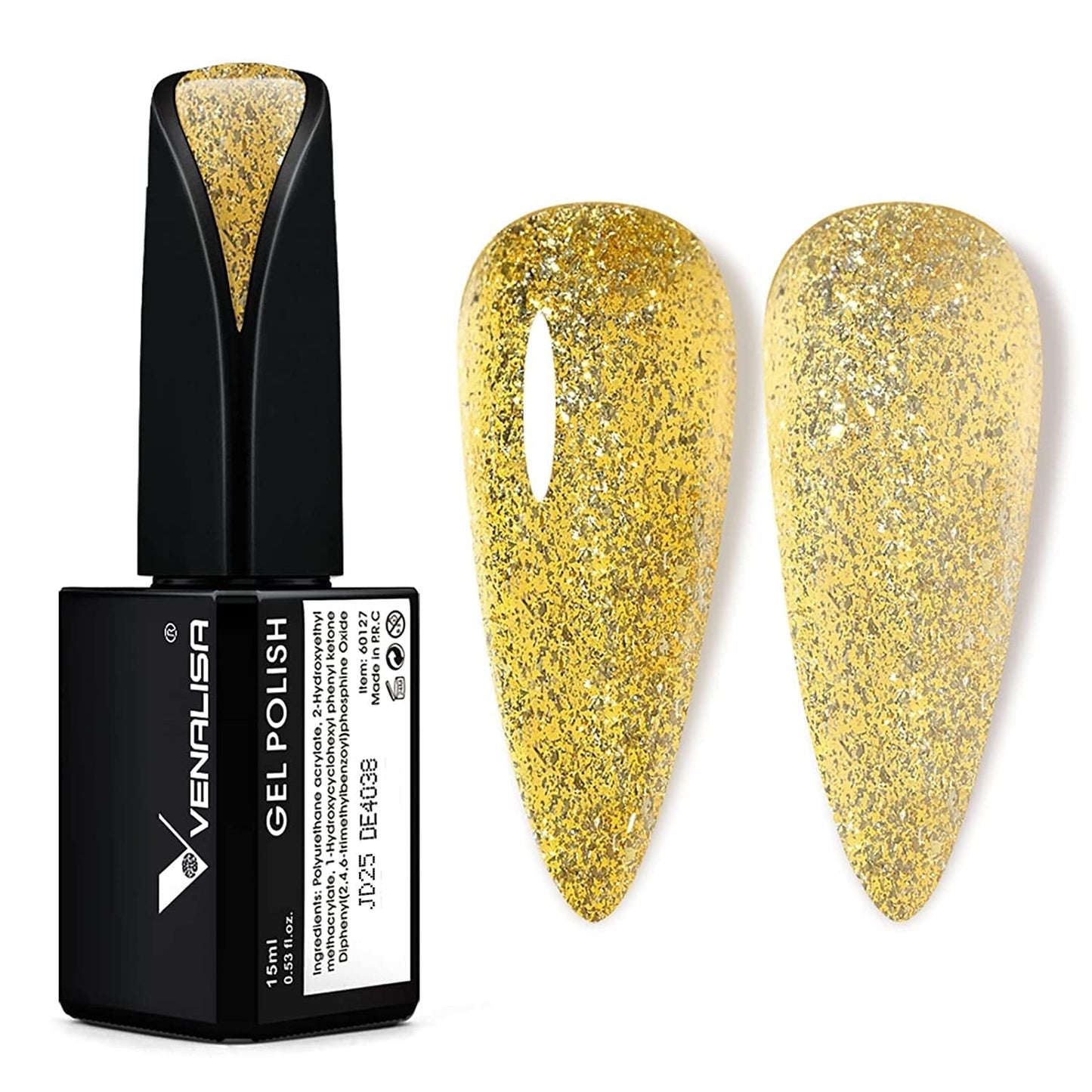VENALISA Korálově oranžový UV lak na nehty 15 ml gelový lak na nehty pro UV lampu na nehty Průhledný gel lak na nehty Coral Orange Modely pro vlastní design nehtů