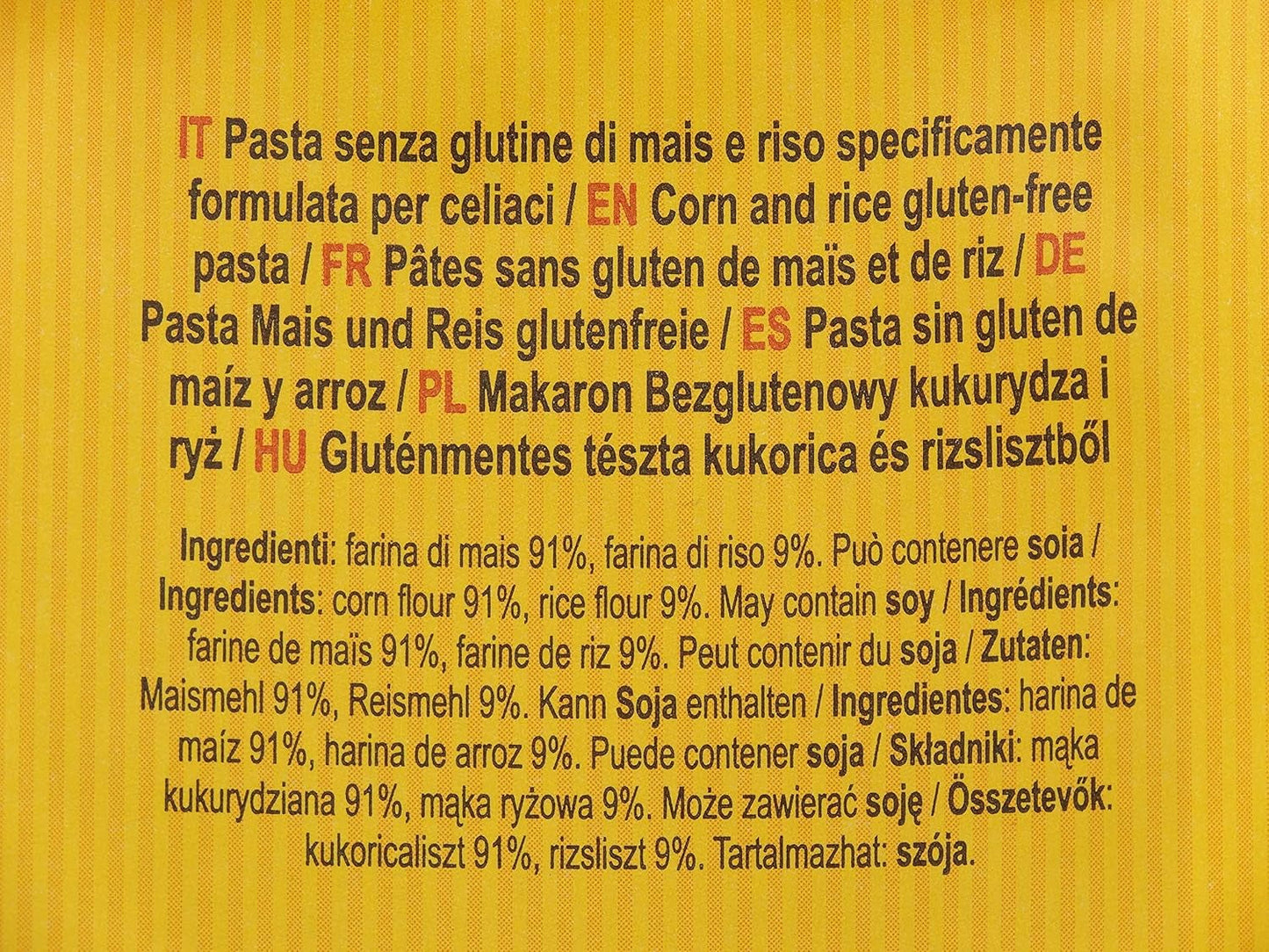 Bezlepkové těstoviny penne s kukuřicí a rýží, 400g