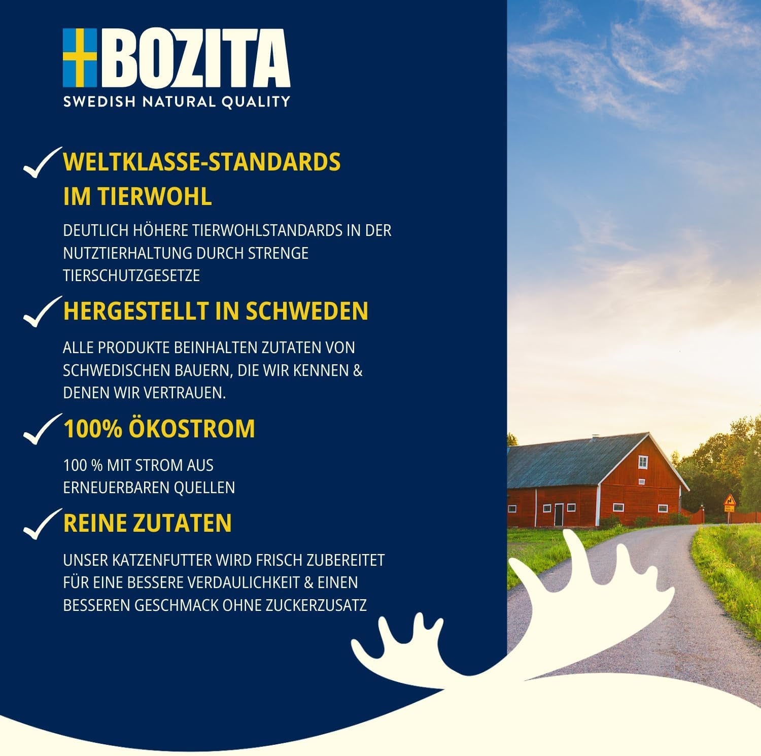 Bozita Pouch Mokré kousky krmiva v hovězí omáčce - 12 sáčků x 85 g Mokré krmivo pro kočky bez obilovin a pšenice - Mokré krmivo pro dospělé kočky s 8,5 % bílkovin a 4,5 % tuku