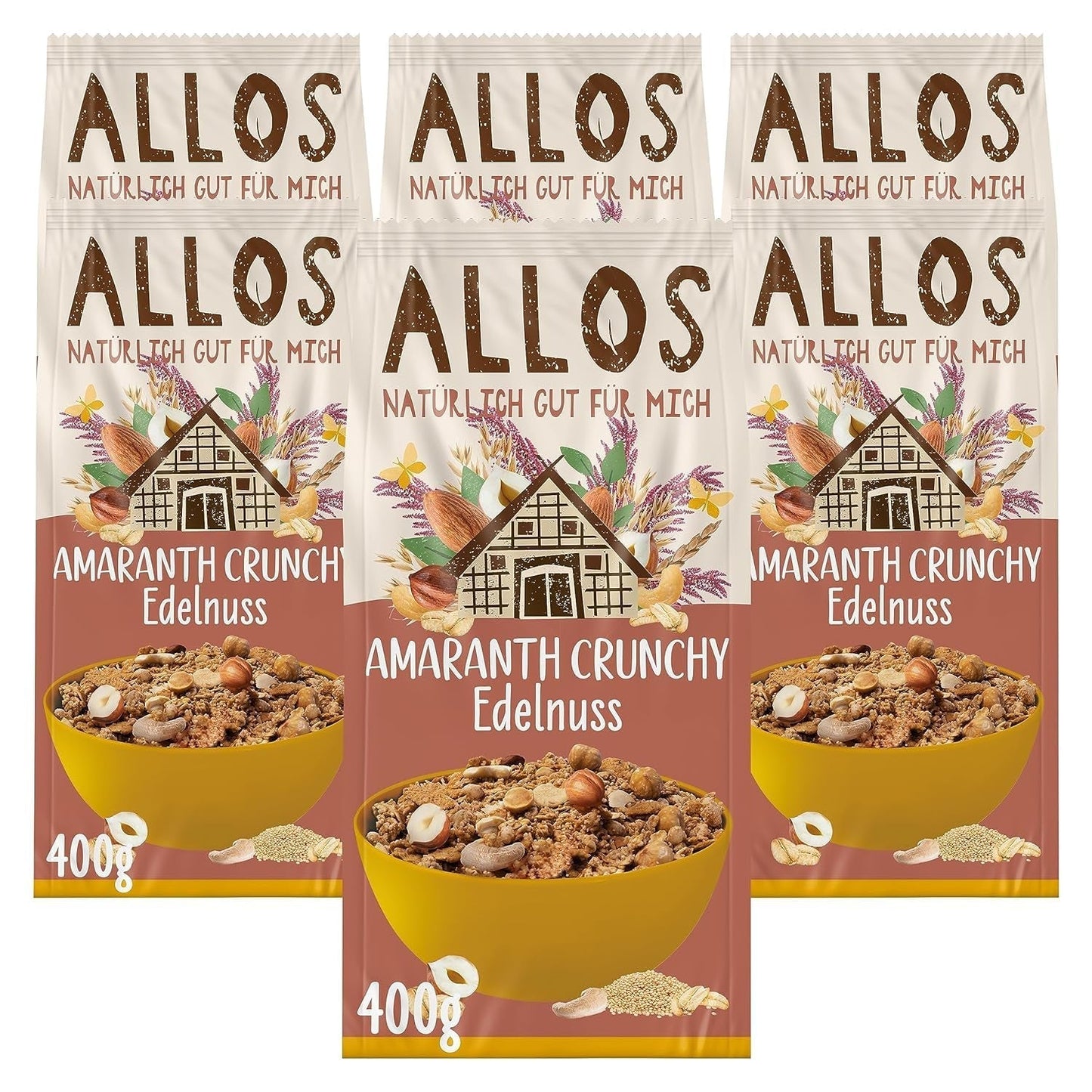 ALLOS Amaranth Crunchy Nobleuss | Bio müsli Nut Oats Cereálie pro nejmenší Cereals Naty Shop Default Title
