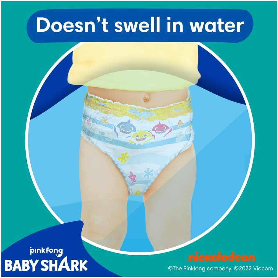Pampers (stará verze), Splashers Jednorázové koupací šortky – Velikost 5/6 (14 kg+) – Krabice 8 balení po 10