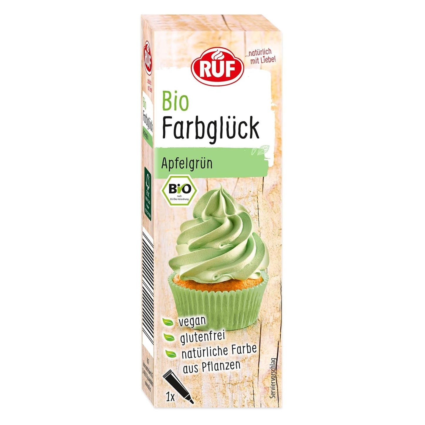 RUF bio potravinářské barvivo cukrová vata růžová s agávovým sirupem na barvení polevy a zdobení dortů, bezlepkové a veganské, 1 x 25g