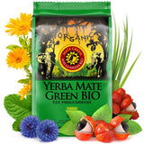 Organický čaj maté sklizený tradičně, sušený bez kouře | Mate Tea Mas Guarana BIO 200G | Organické listy ve velkém | S guaranou, lístky máty, citronovou trávou, květy chrpy