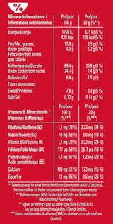 Nestlé KITKAT Cereálie, křupavé snídaňové cereálie s oplatkami Kitkat, balení 8 x 550 gramů Cereálie Naty Shop