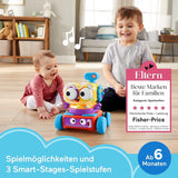 Fisher-Price 4 v 1 učící robot Linus pro miminka a batolata, hračka od 6 měsíců – německy mluvící, HCK39 Baby Toys Naty Shop