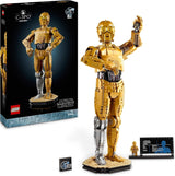 LEGO Star Wars C-3PO B, Sestavitelný droid, Sběratelský model, Sestavte a vystavte, Nostalgický tip na dárek pro dospělé a fanoušky, Sběratelský kousek, Fantasy Playset 75398 Stavebnice Besuche den LEGO-Store Singur