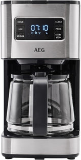 Espresso AEG Deli 5, 1,5 l, programovatelný časovač, funkce udržování teploty, bezpečnostní zastavení, ukazatel hladiny vody, optimální dávkování, funkce proti odkapávání, nerez, CM5-1-6ST