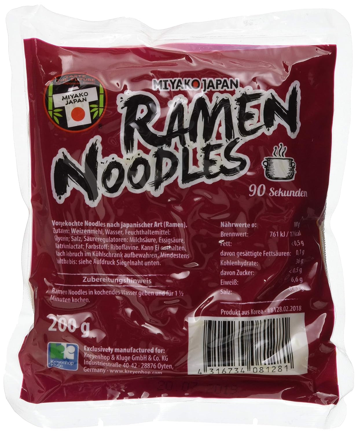 MIYAKO Japonské Ramen nudle, 200g