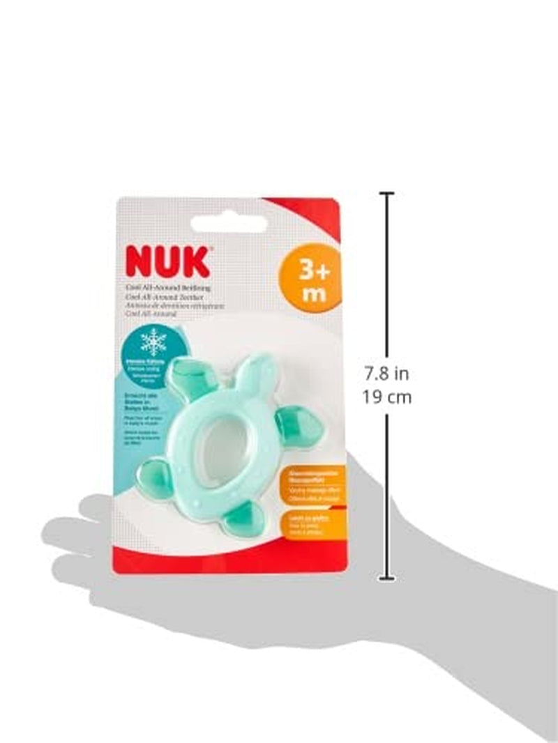 Zubací kroužek NUK Cool All-Around s chladícími prvky, od 3 měsíců, 1 kus, vícebarevný