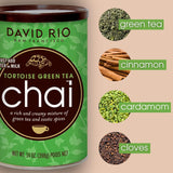 David Rio - Turtoise Green Chai, karton (1 x 398 g)