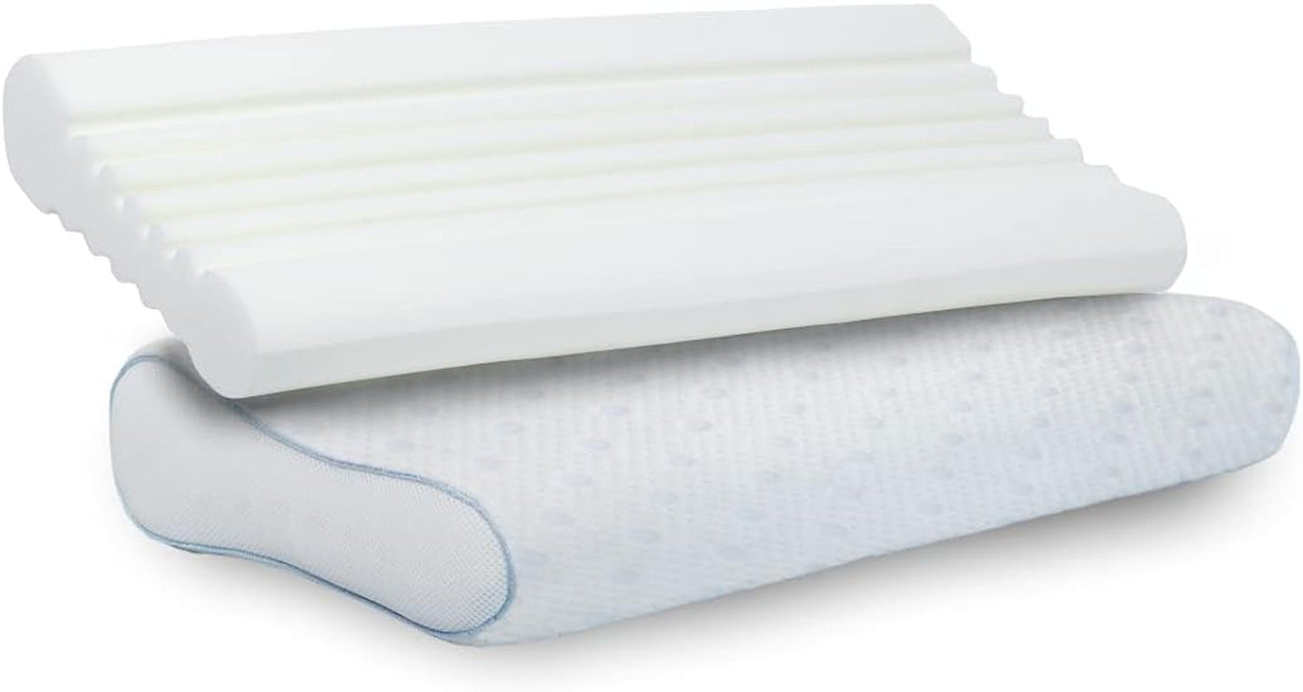 PARADIES Polštář na krk 40X80 Cm - Revita Ergonomic - Certifikace IGR, Ergonomický polštář na podporu krku Výška: 10 cm Krční ortopedické polštáře Naty Shop Paratex Ergonomic