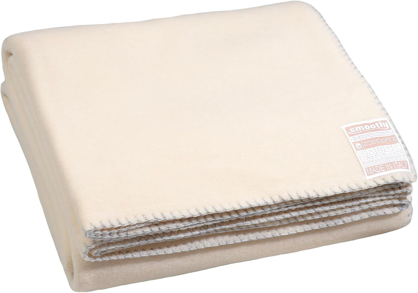 Zoeppritz od roku 1828 Hladká fleecová deka - Nadýchaná pohodlná deka polar fleece - Vegan - 140X190Cm - 010 Off-White, 010 Offwhite Zoeppritz Since 1828 020 Cream 140X190Cm