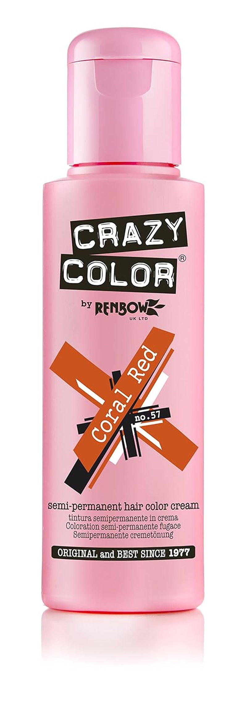 GO TOXIC UV semipermanentní krém na barvení vlasů, 100 ml (1 balení) Barva na vlasy Naty Shop 57 korálově červená 100 Ml (1 balení)