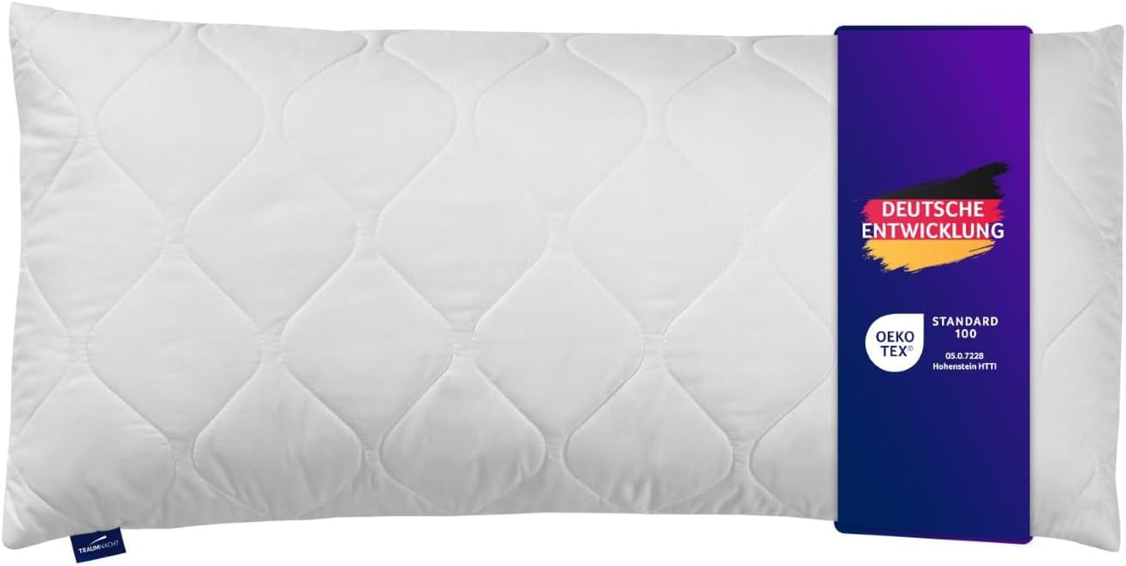 Traumnacht polštář z aloe vera s pohodlným sametově měkkým potahem z mikrovlákna 40X80 cm certifikováno Oeko-Tex, vyrobeno podle německého standardu kvality Naty Shop standardní polštáře Výchozí název