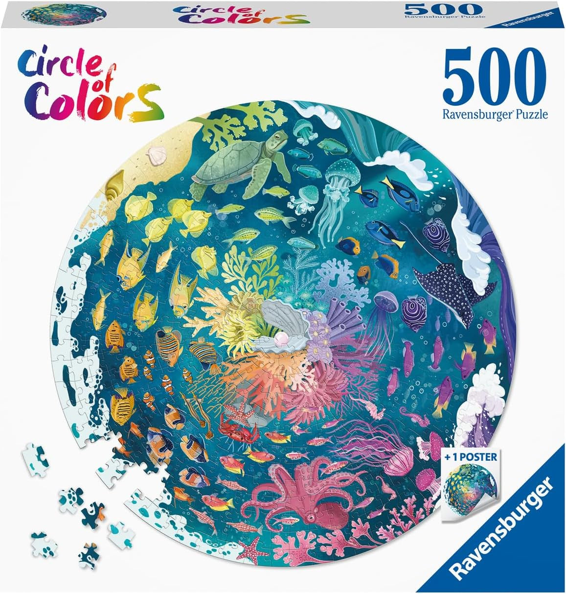 Puzzle Ravensburger 17170 Circle of colors - Ocean & Submarine Puzzle 500 dílků Puzzle Naty Shop