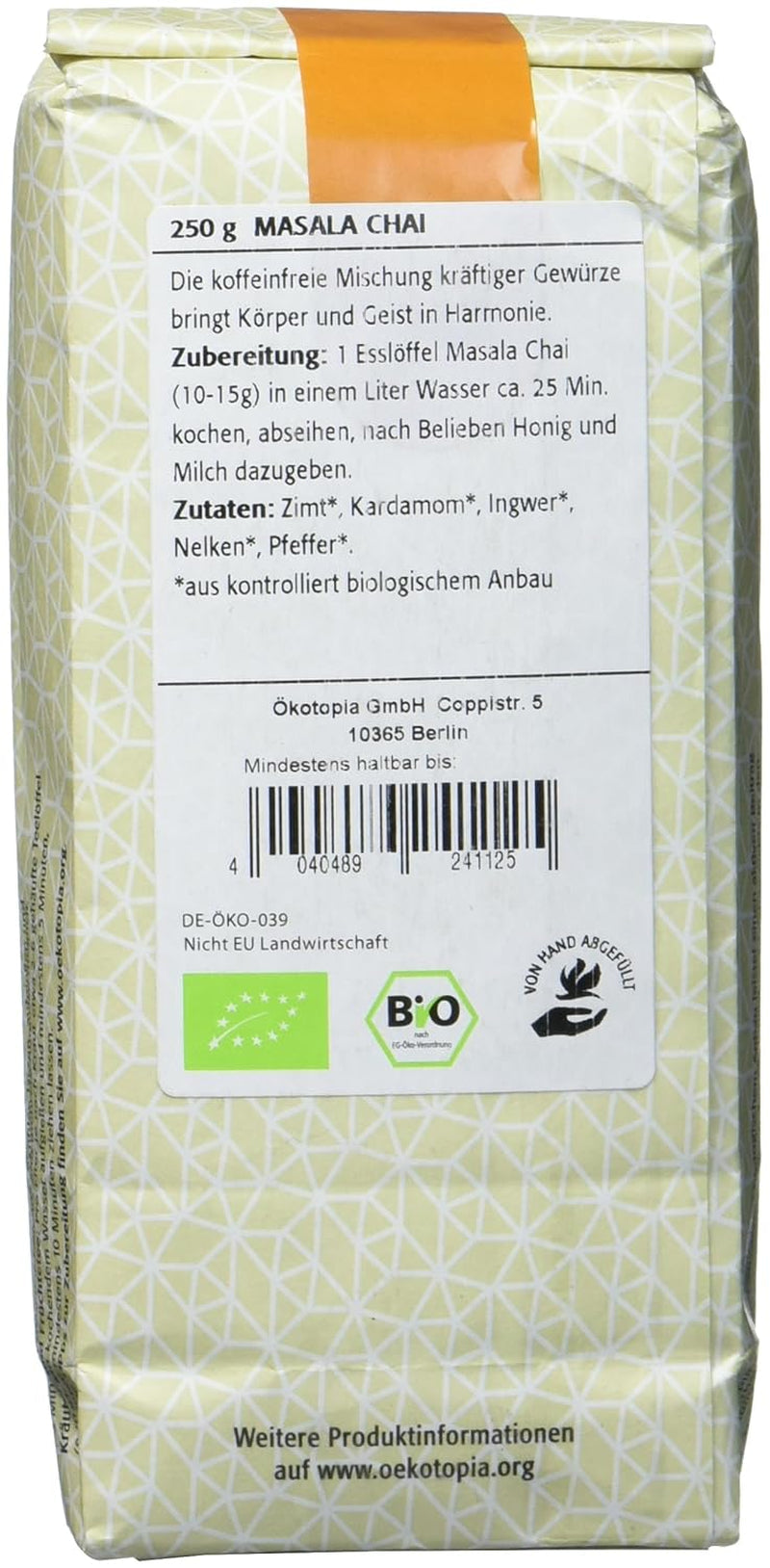 Masala Chai, balení 1 ks (1 x 250 g)