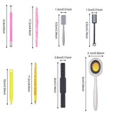 Nail Art Werkzeug Magnetstift, 10 Stück Nagel Magnet Stick Tool Tool, Nagel Magnet Stift Und Starker Magnet Stock Punktierungsstifte Für DIY 3D Magnetics Katzenauge UV Gel Polnisch Nagel Kunst